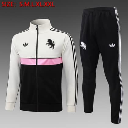 Chándal Juventus 26/27 blanco y negro · cremallera entera (modelo 2)