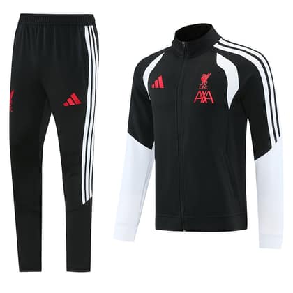 Chándal Liverpool 26/27 negro · cremallera entera (diseño 2)