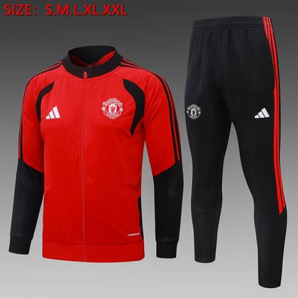 Chándal Manchester United 26/27 rojo · cremallera entera