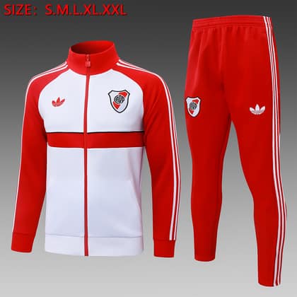 Chándal River Plate 26/27 blanco · cremallera entera