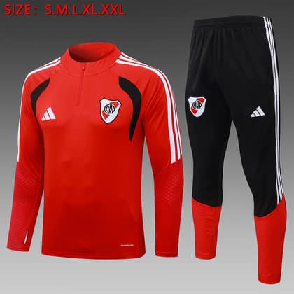Chándal River Plate 26/27 rojo · media cremallera