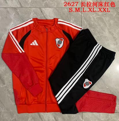 Chándal River Plate 26/27 rojo · cremallera entera