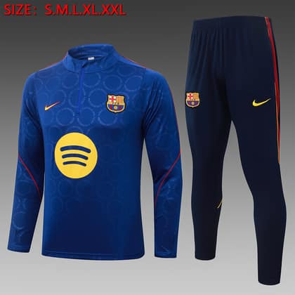Chándal FC Barcelona 26/27 azul celeste · media cremallera