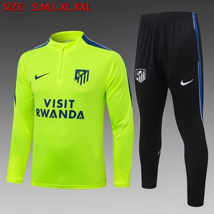 Chándal Atlético de Madrid 26/27 verde flúor · media cremallera