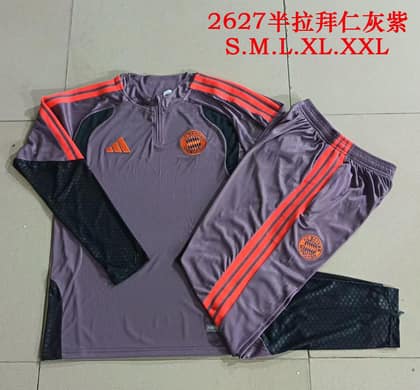 Chándal Bayern de Múnich 26/27 gris morado · media cremallera