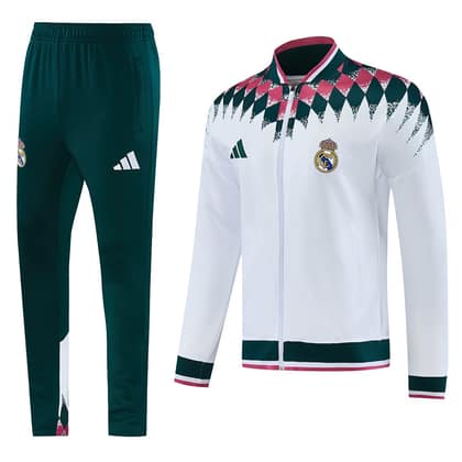Chándal Real Madrid 26/27 blanco · cremallera entera (diseño 3)