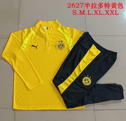 Chándal Borussia Dortmund 26/27 amarillo · media cremallera