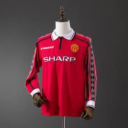 Manchester United Retro 98/99 Manga larga
