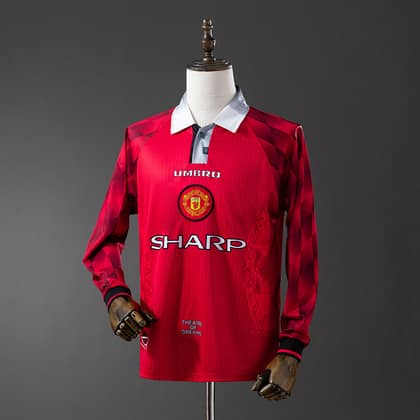 Manchester United Retro 1996 Manga larga