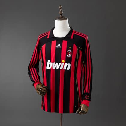 AC Milan Retro 06/07 Manga larga